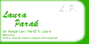 laura parak business card
